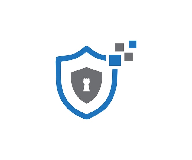 plantilla vectorial de diseño de logotipo de seguridad