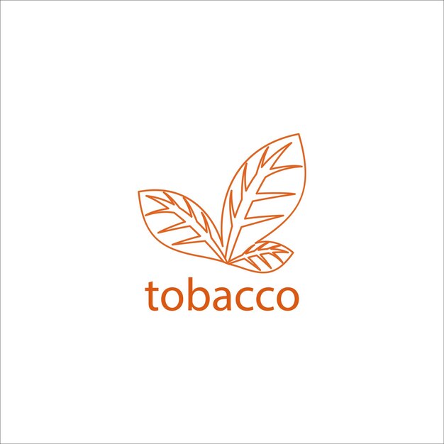 plantilla vectorial de diseño de logotipo de tabaco