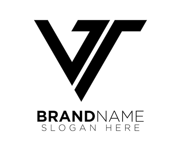 plantilla vectorial de diseño del logotipo V