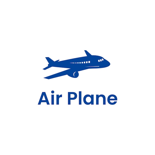 plantilla vectorial de diseño de logotipo de viaje de aviación