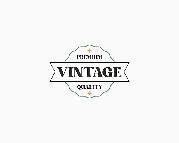 Plantilla vectorial de diseño de logotipo vintage Retro logotipo de etiqueta de insignia vintage