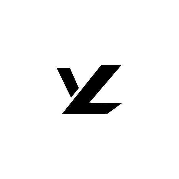 Plantilla vectorial de diseño de logotipo VL