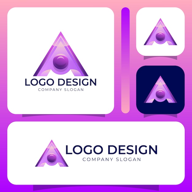 Una plantilla vectorial de diseño de logotipo