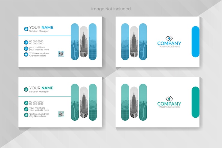 Plantilla vectorial de diseño de tarjetas de visita corporativas creativas