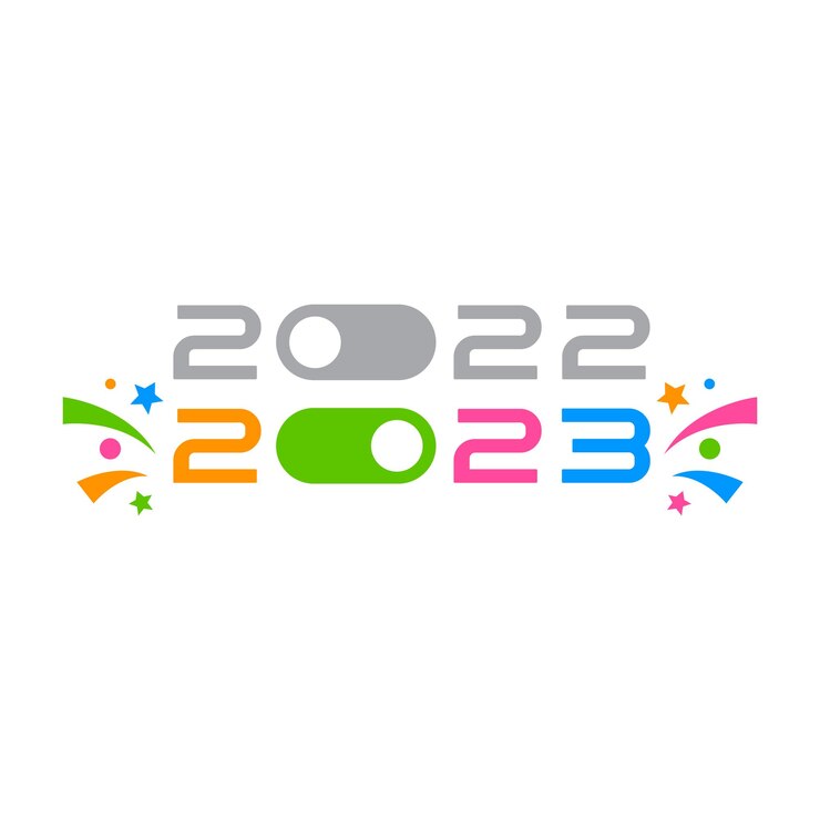 Plantilla vectorial editable en modo HNY