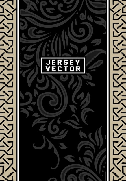 plantilla vectorial elegante de jersey