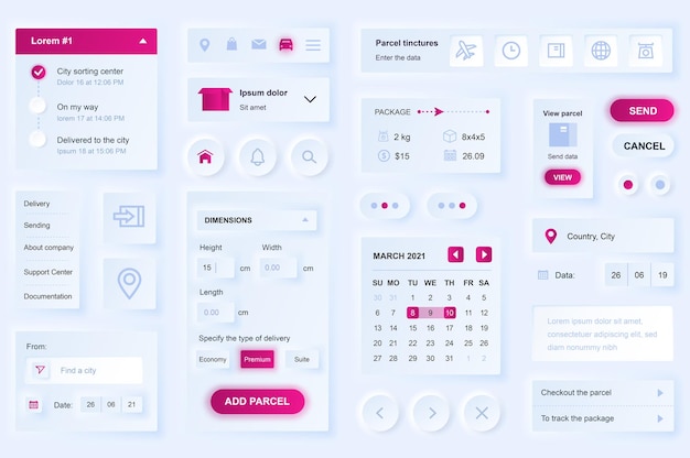 Plantilla vectorial gratuita para aplicación móvil