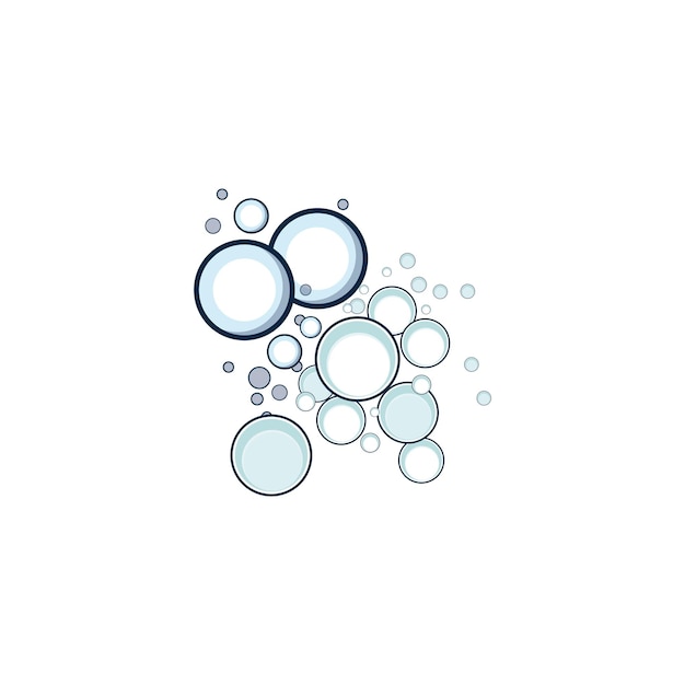plantilla vectorial del icono de la burbuja