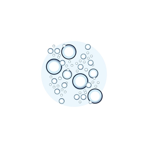 plantilla vectorial del icono de la burbuja