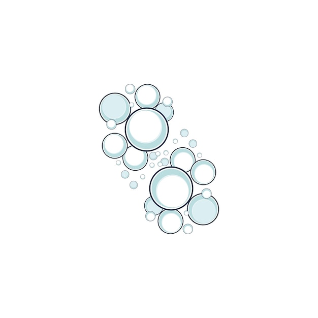 plantilla vectorial del icono de la burbuja