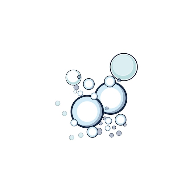plantilla vectorial del icono de la burbuja