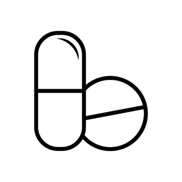La plantilla vectorial del ícono de curación para soluciones médicas es plana
