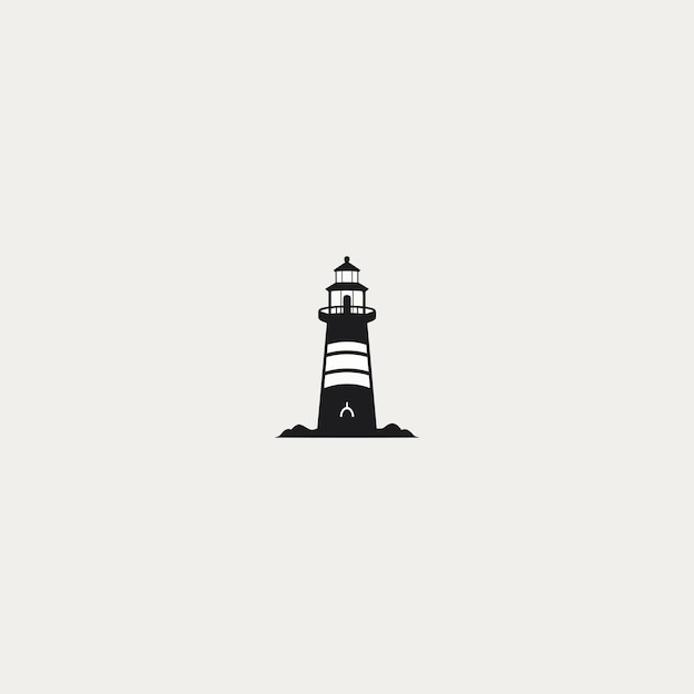 plantilla vectorial de icono de diseño del logotipo del faro