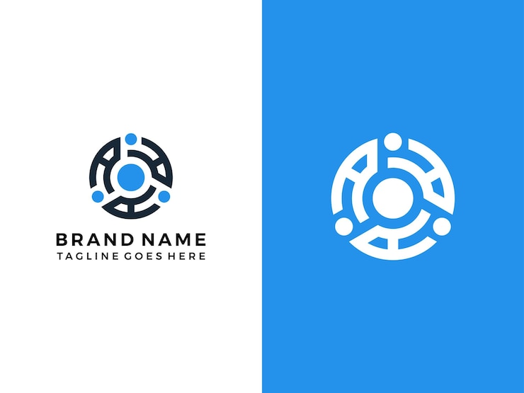 Vector plantilla vectorial de icono de diseño de logotipo de tecnología central