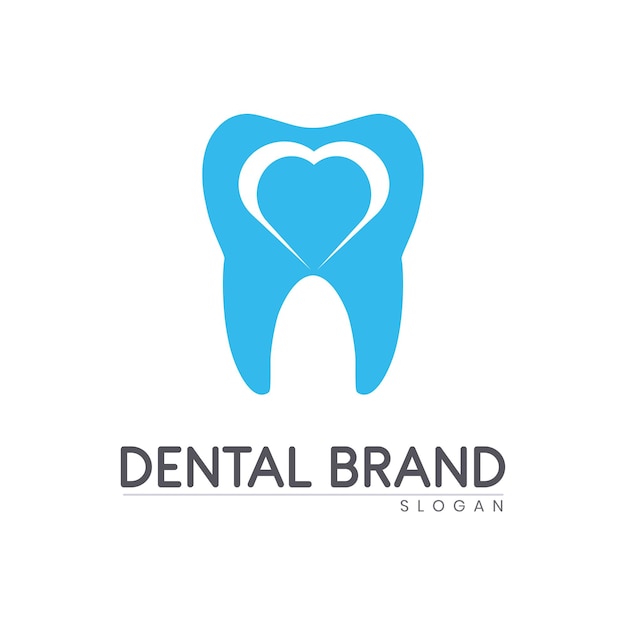 plantilla vectorial del icono del logotipo del dentista