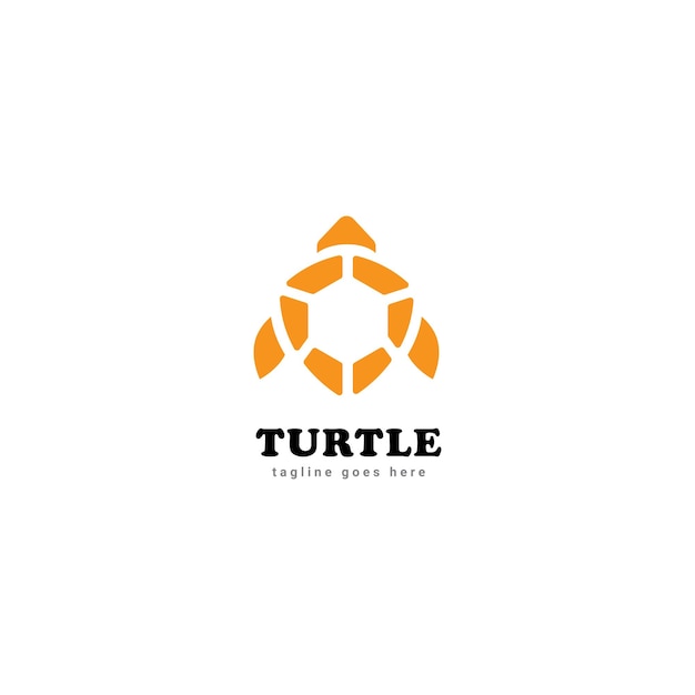 plantilla vectorial del icono del logotipo de la tortuga