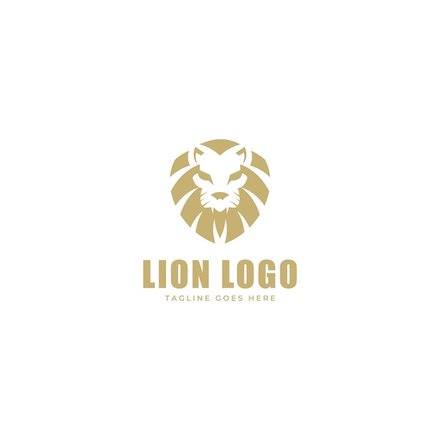 plantilla vectorial del icono del rey león