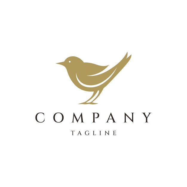 plantilla vectorial de íconos de diseño de logotipo de pájaro