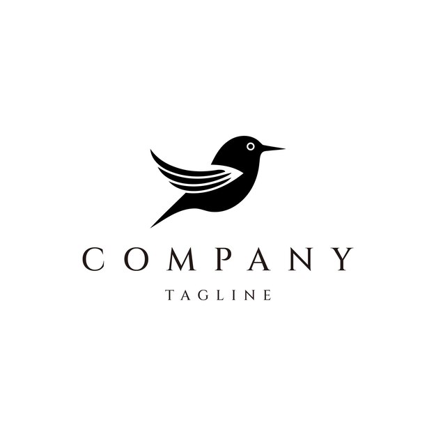 plantilla vectorial de íconos de diseño de logotipo de pájaro
