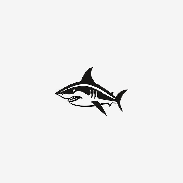 plantilla vectorial de íconos de diseño de logotipo de tiburón