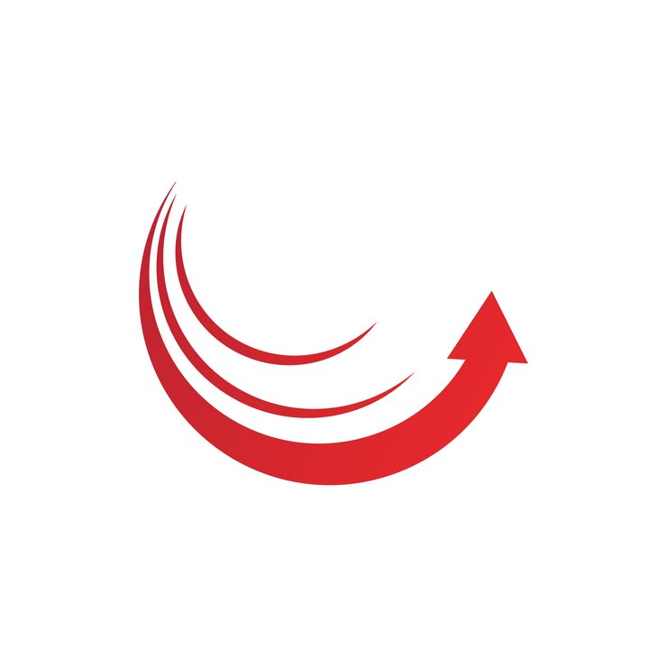 plantilla vectorial de la ilustración del logotipo de la flecha