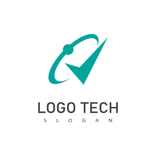 plantilla vectorial de ilustración de logotipo tecnológico