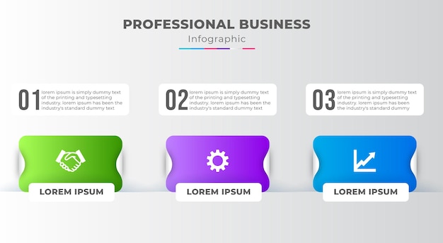 Plantilla vectorial de infografía