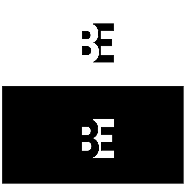 plantilla vectorial de la letra del logotipo de BE forma moderna creativa logotipo de la empresa logotipo del logotipo BE señales etiquetas
