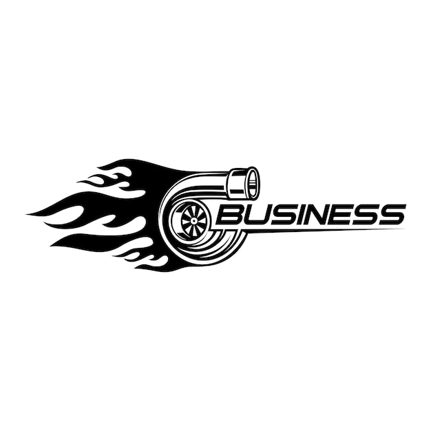 plantilla vectorial del logotipo del automóvil turbo diésel