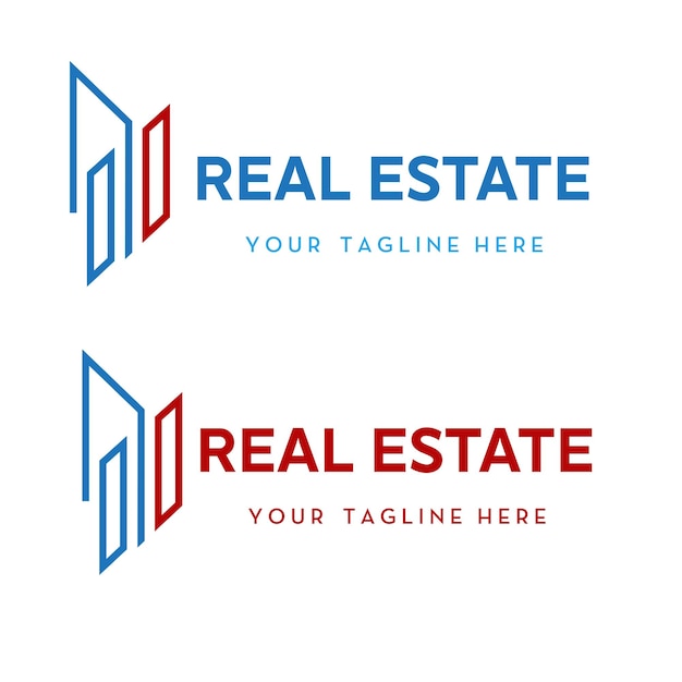 plantilla vectorial de logotipo de bienes raíces logotipo de propiedad inmobiliaria corporativa
