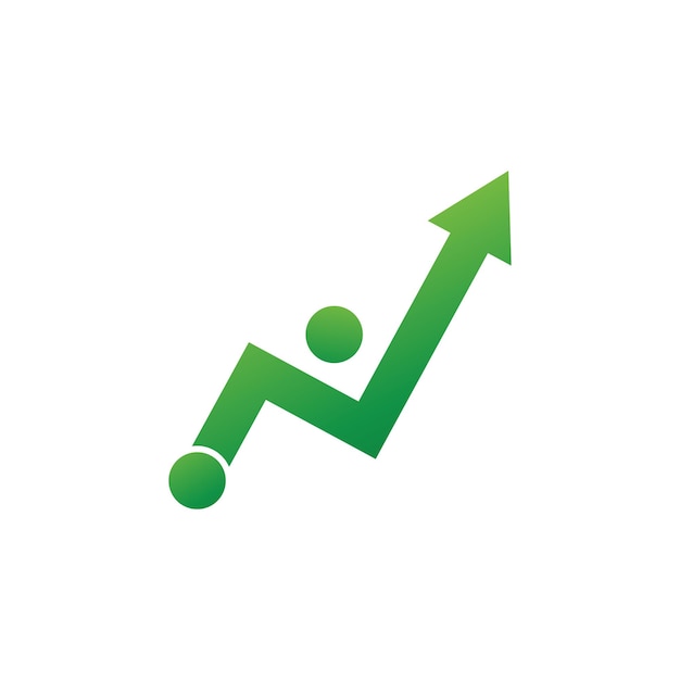 Plantilla vectorial del logotipo de ilustración de flecha