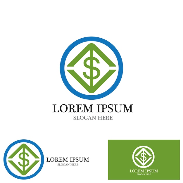 Plantilla vectorial de logotipo de inversión de dinero