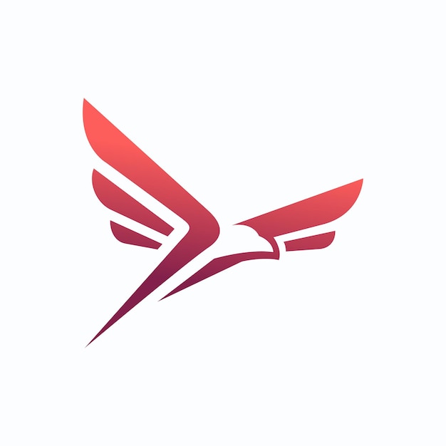 plantilla vectorial de logotipo de pájaro águila concepto de logotipo comercial