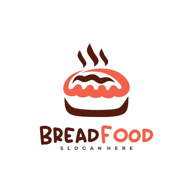 plantilla vectorial del logotipo de Pan Alimentario Conceptos de diseño de logotipo de pan creativo