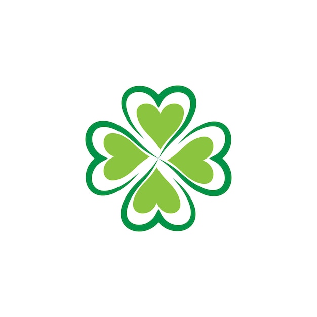 plantilla vectorial del logotipo del trébol naturaleza y símbolo