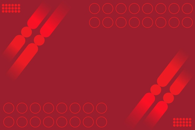 plantilla vectorial de luz roja con círculos de palos repetidos Ilustración abstracta geométrica moderna