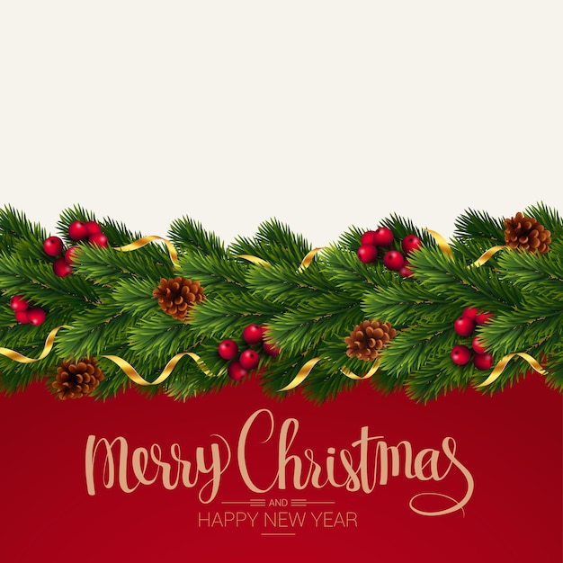 plantilla vectorial de Navidad y Año Nuevo