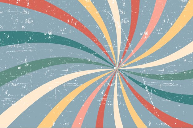 La plantilla vectorial de publicidad de Sunburst de la época.