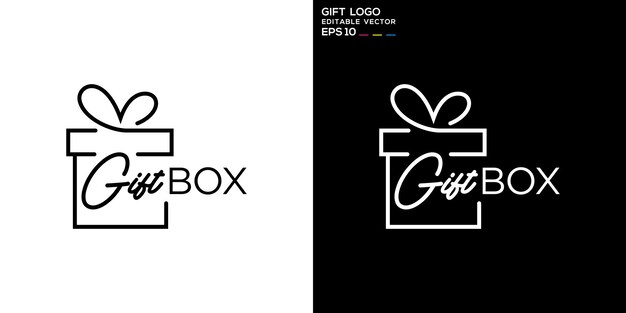 plantilla vectorial de regalo logotipo afecto cumpleaños romántico especial de San Valentín EPS 10