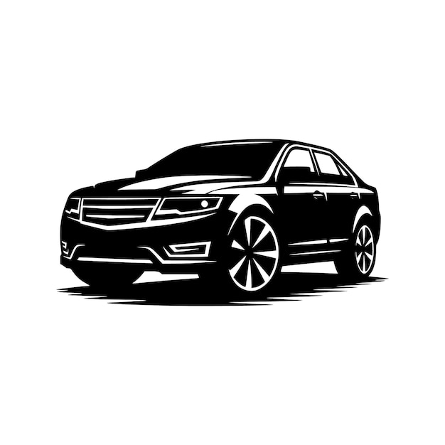 plantilla vectorial de silueta de automóviles