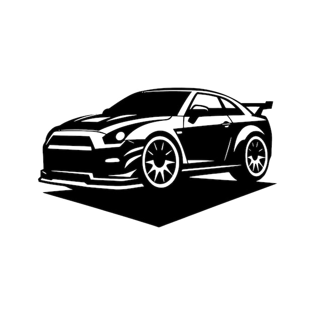 plantilla vectorial de silueta de automóviles