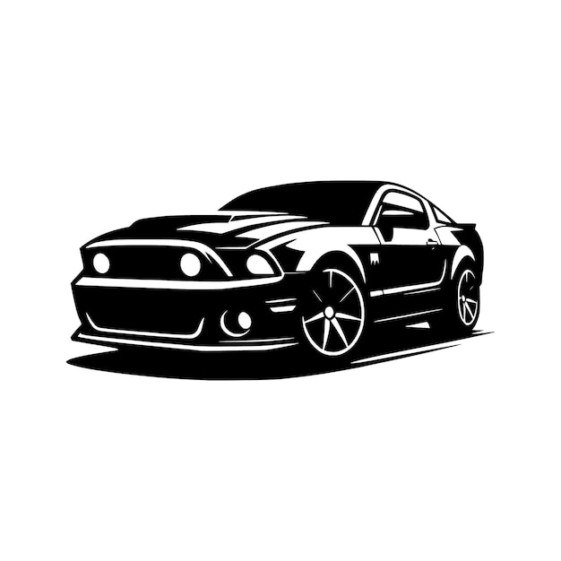 plantilla vectorial de silueta de automóviles