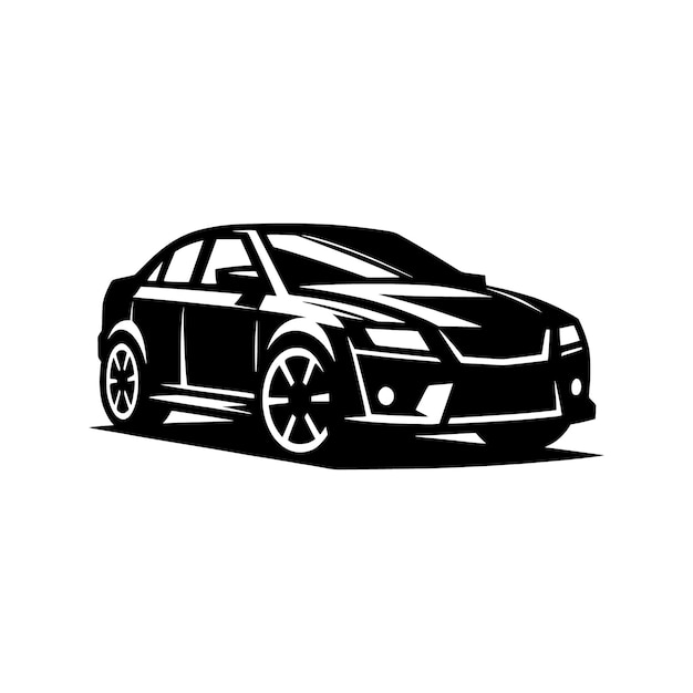 plantilla vectorial de silueta de automóviles