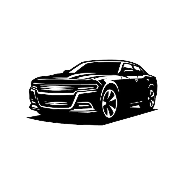 plantilla vectorial de silueta de automóviles