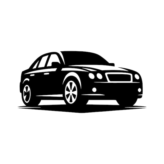 plantilla vectorial de silueta de automóviles