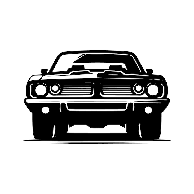 plantilla vectorial de silueta de automóviles
