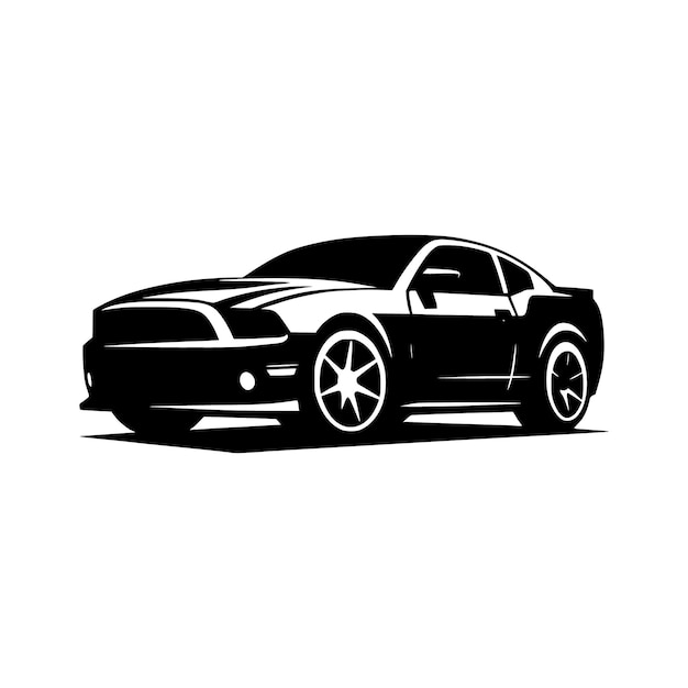 plantilla vectorial de silueta de automóviles