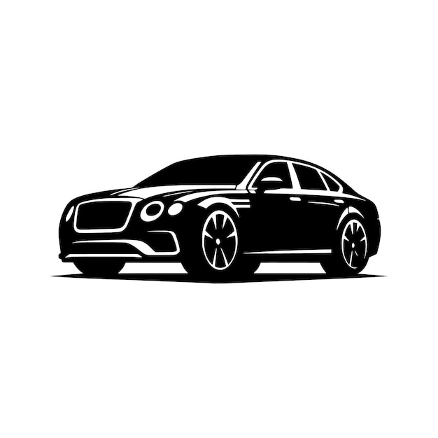 plantilla vectorial de silueta de automóviles