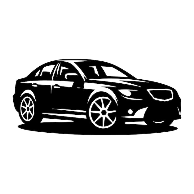plantilla vectorial de silueta de automóviles