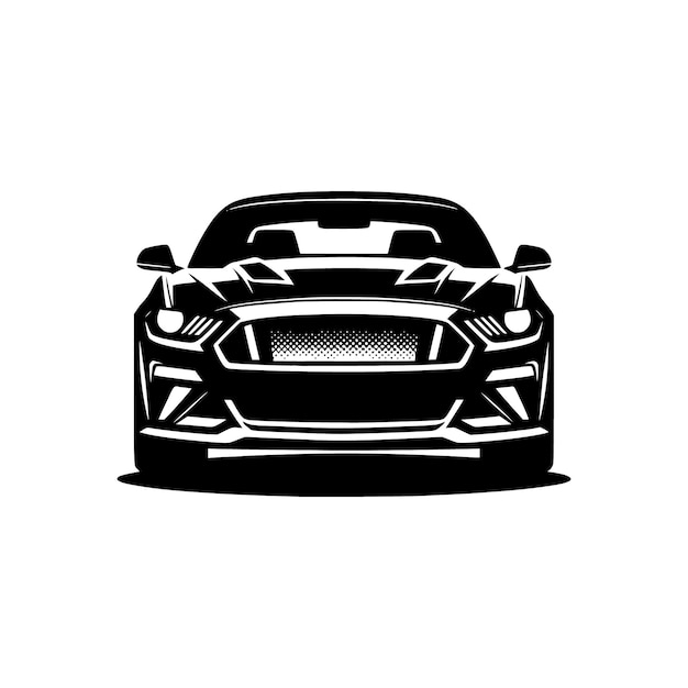 plantilla vectorial de silueta de automóviles